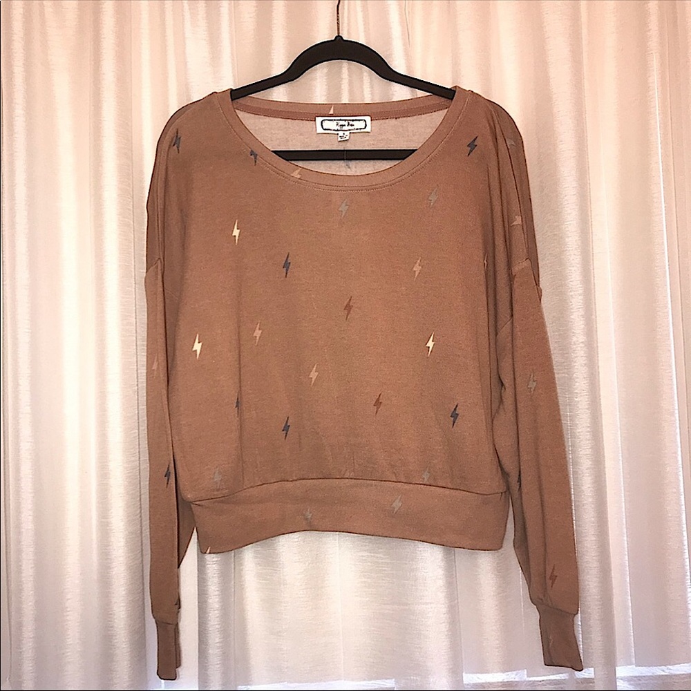 Hippie Rose NWT Girls Juniors Lightning Bolt Sweater Large